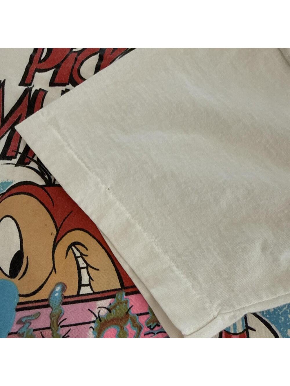Ren and Stimpy T Shirt Vintage 1992 Single Stitch Men's XL MTV Nicktoons Changes - Picture 3 of 14